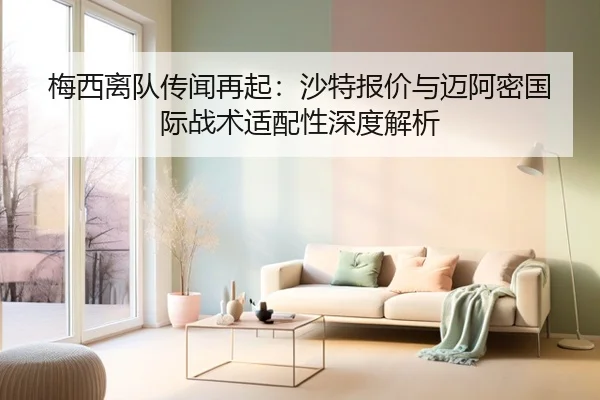 梅西离队传闻再起：沙特报价与迈阿密国际战术适配性深度解析